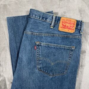 Levis 550 Mens Jeans Size 46x30 Tapered Leg Medium Blue Wash Denim 100% Cotton